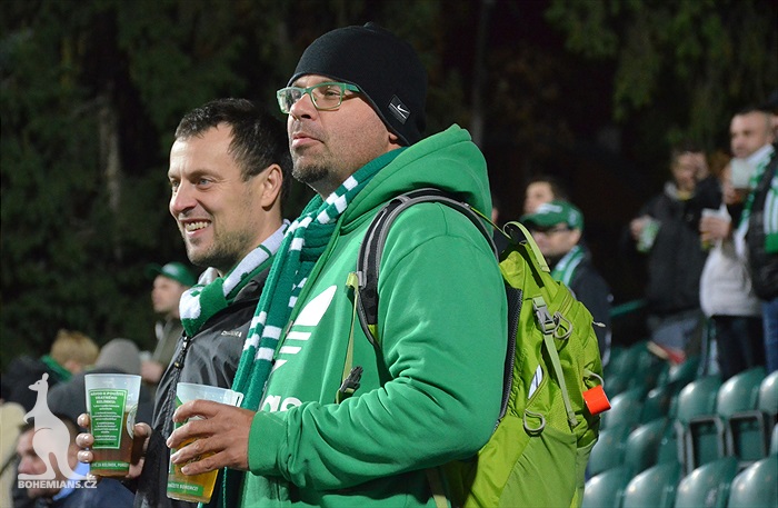 Dění na tribunách: Bohemians - Králův Dvůr