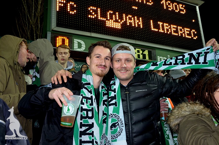 Dění na tribunách: Bohemians x Liberec