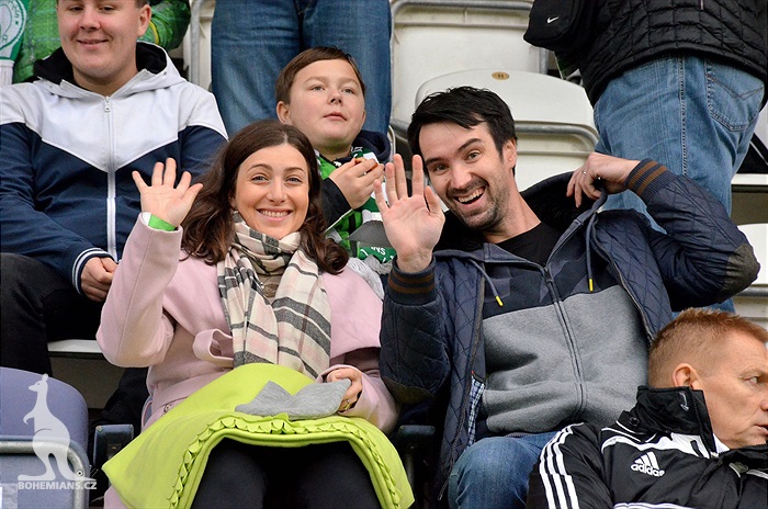 Dění na tribunách: Bohemians - Zlín