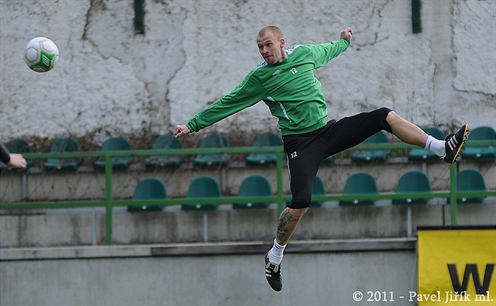 Předzápasový trénink v Ďolíčku. Bohemka se připravuje na Příbram.