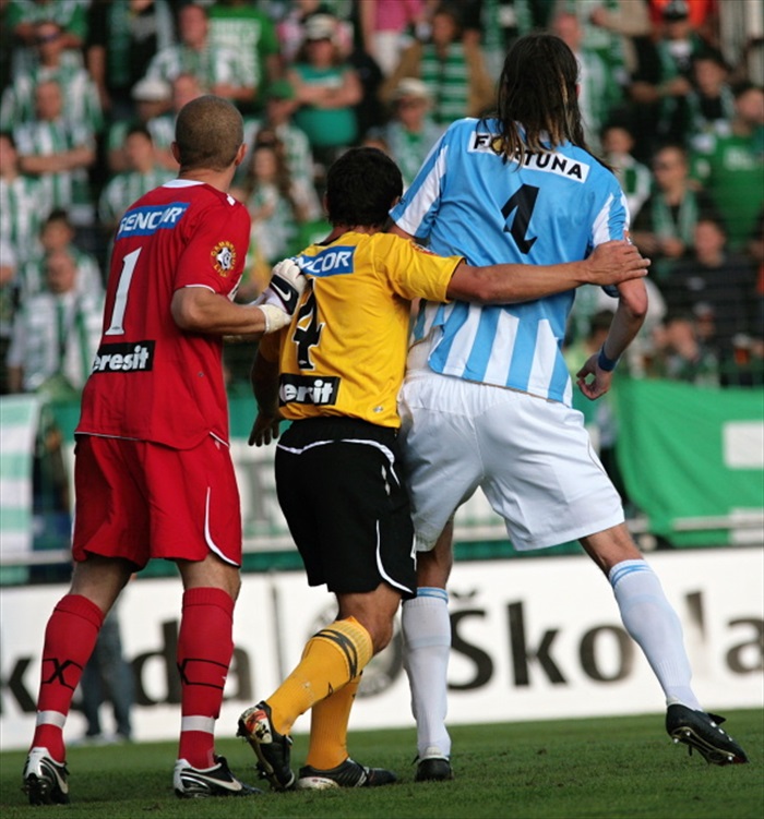 Pestrobarevný souboj.