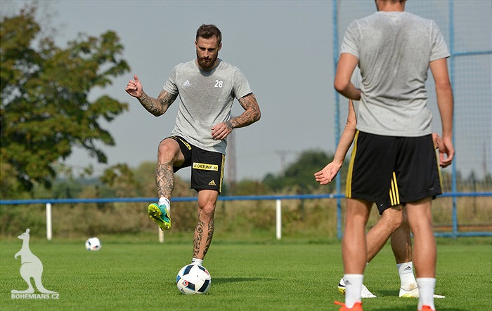 Jan Holedna se zapojil do tréninku