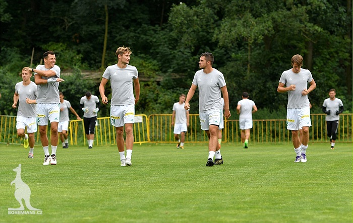 Trénink před utkáním s Karvinou