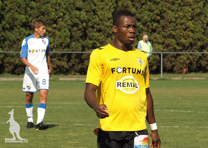 Elie Moise N'Dekre v zápase staršího dorostu v Ostravě 4