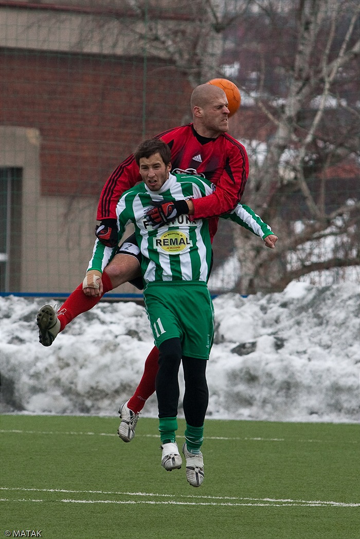 Utkání Dragoun cupu 2010 Bohemians B proti Sezimovu Ústí s výsledkem 4:4
