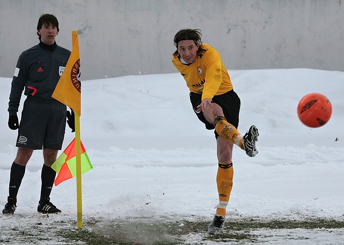 Jiří Kaufman rozehrává roh