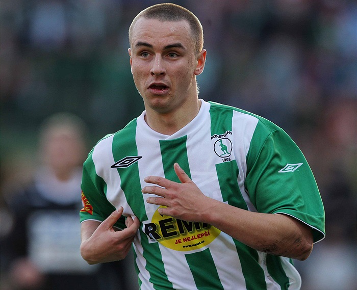 Jan Moravec nastoupil na pravém kraji zálohy.