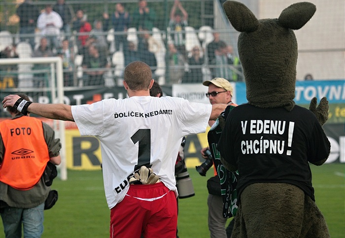 Radek Sňozík na straně fanoušků