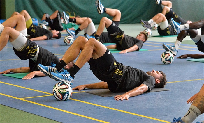 Dopolední trénink na soustředění