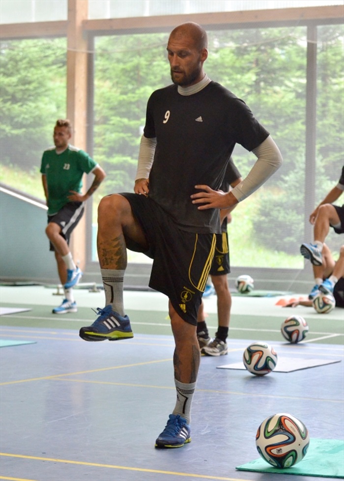 Dopolední trénink na soustředění