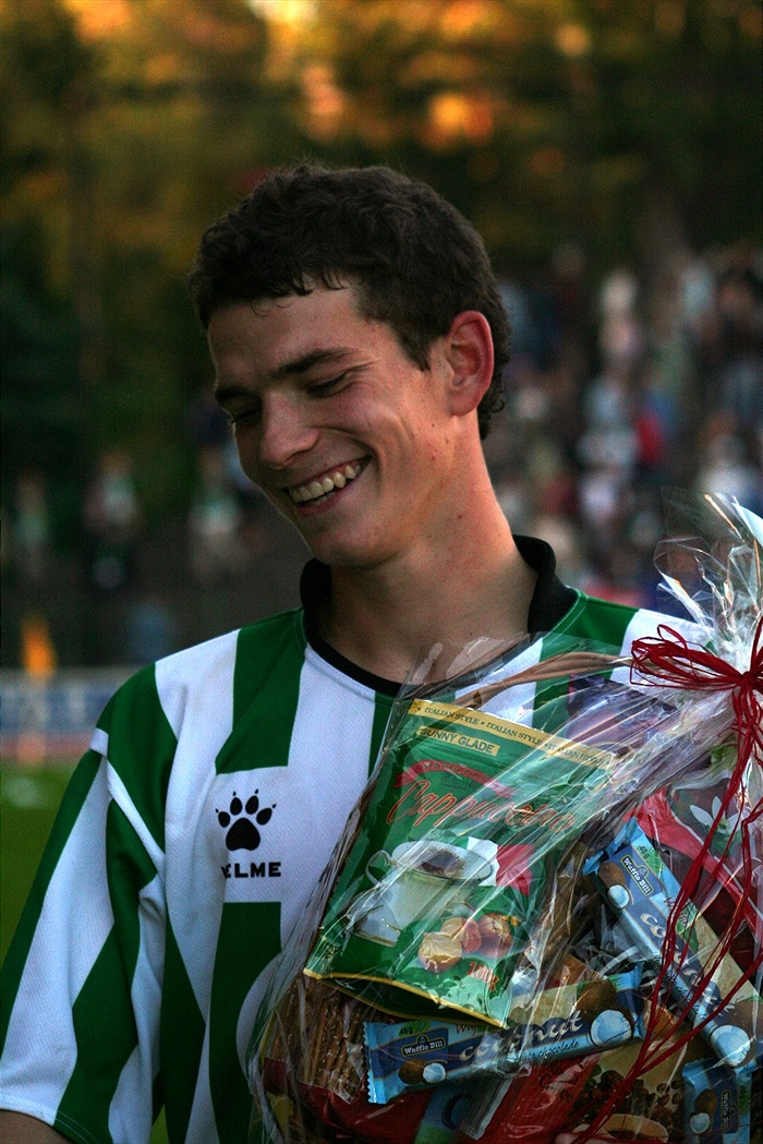 Vyhlášení nejlepšího muže zápasu - David Bartek.