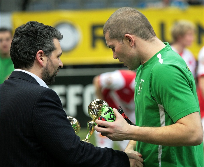Radek Sňozík získal cenu pro nejlepšího gólmana