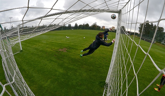 Brankářský trénink - Břízky, léto 2014