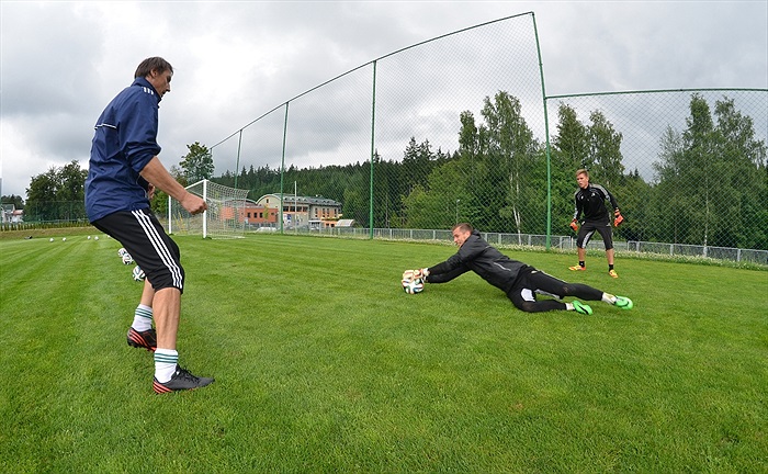 Brankářský trénink - Břízky, léto 2014