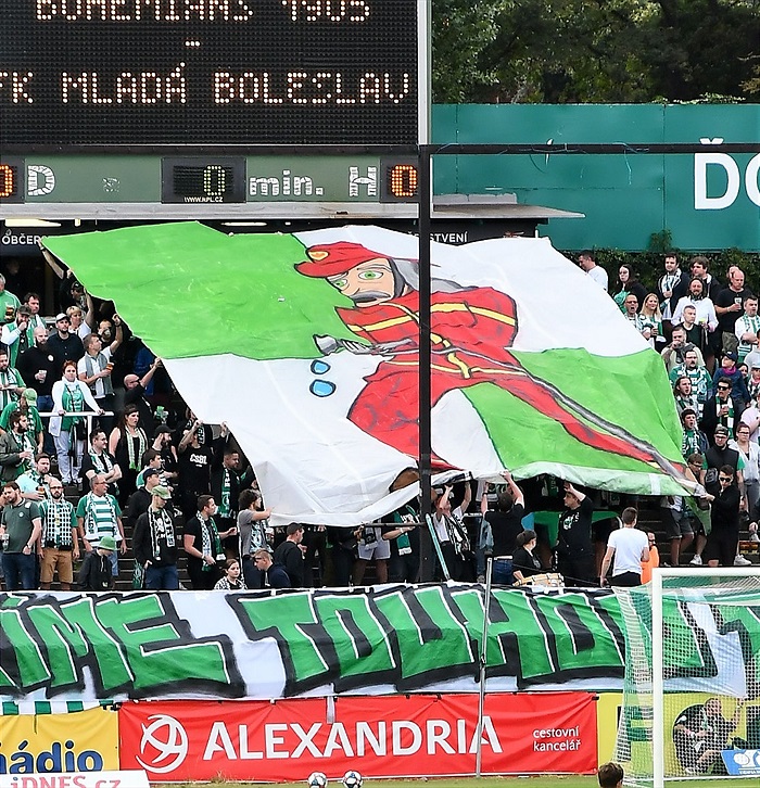 Dění na tribunách: Bohemians - Mladá Boleslav