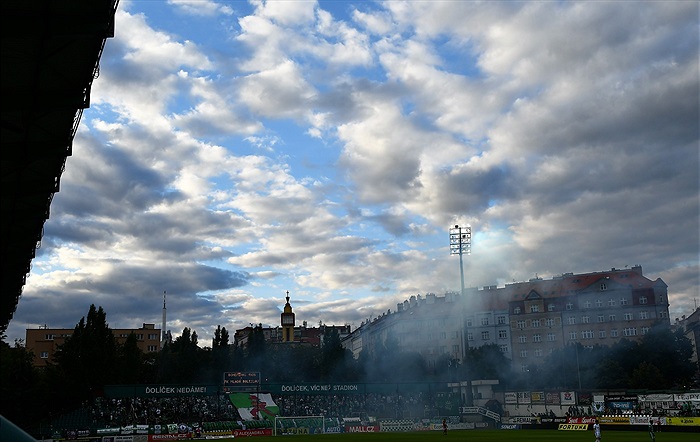 Dění na tribunách: Bohemians - Mladá Boleslav