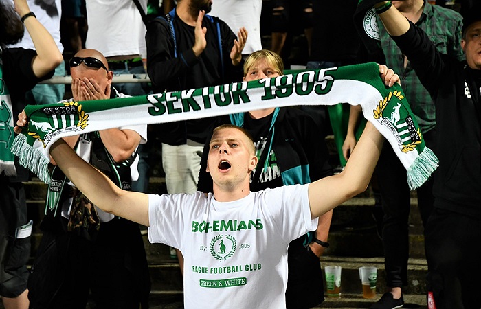 Dění na tribunách: Bohemians - Mladá Boleslav