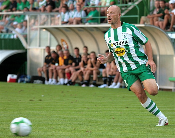 Luděk Zelenka se dere do útoku.