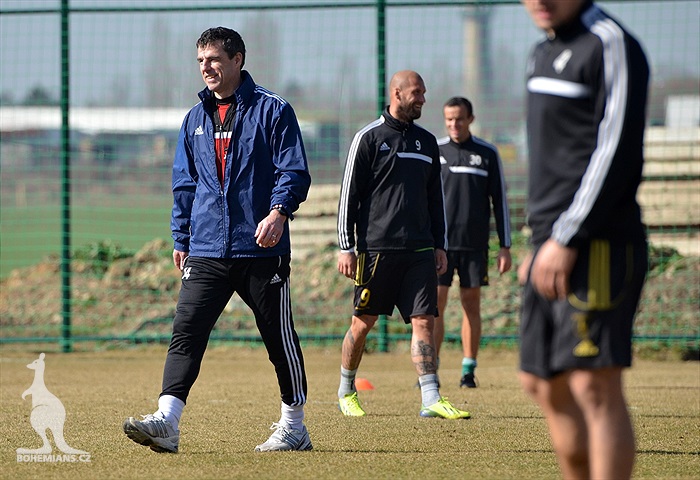 Trenér Klusáček vedl první trénink