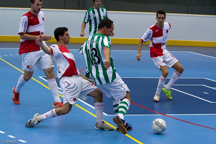 Finále pražského poháru ve futsale Bohemians 1905 - Slavie 3:4 po prodloužení