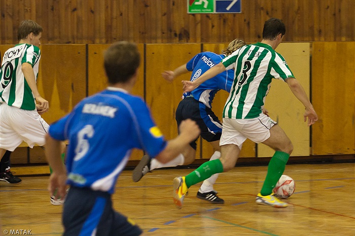 Utkání první ligy ve futsale Mělník  - Bohemians 1905 6:2