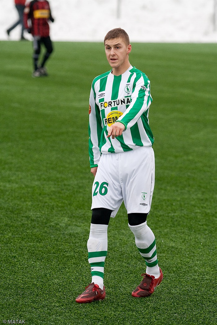 Nový hráč v zelenobílém Vdovjak.