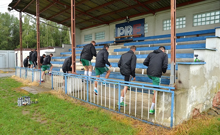 Páteční deštivý trénink