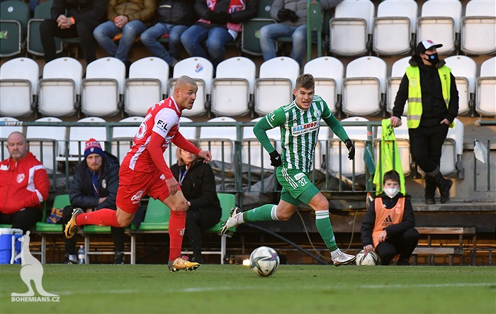 Bohemians - Pardubice 1:2 (0:1)