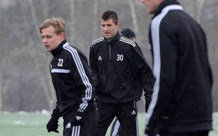 Trénink Bohemians včetně litevských hráčů