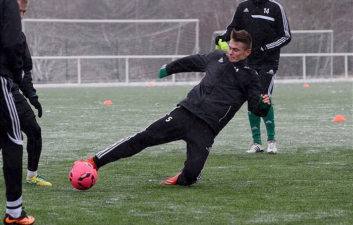 Trénink Bohemians včetně litevských hráčů