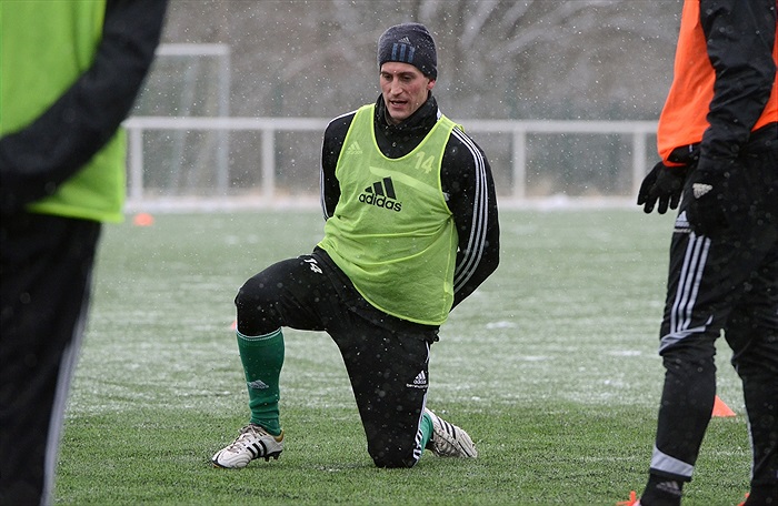 Trénink Bohemians včetně litevských hráčů