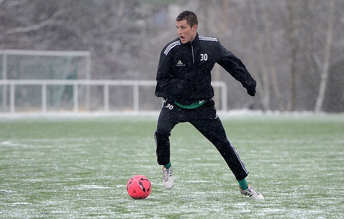 Trénink Bohemians včetně litevských hráčů