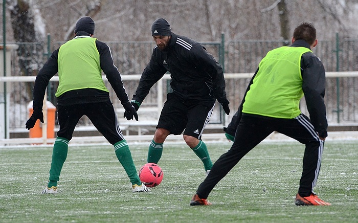 Trénink Bohemians včetně litevských hráčů