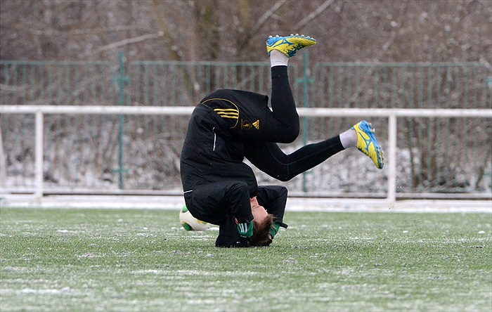 Trénink Bohemians včetně litevských hráčů