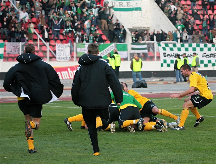 Radost po druhém gólu.