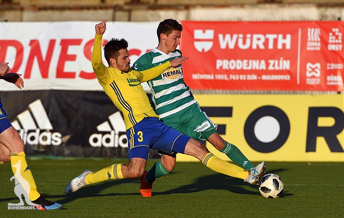 FC Fastav Zlín - Bohemians Praha 1905 0:2 (0:1)