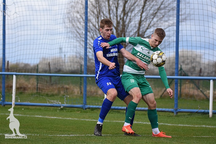 Bohemians B - Králův Dvůr 3:1 (2:0)