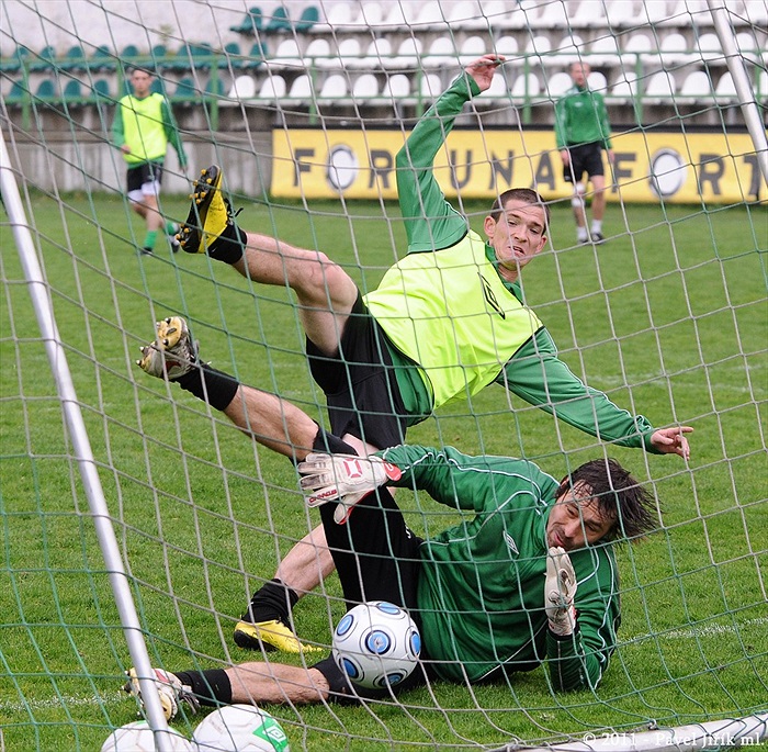 Ani sychravé počasí nezastavilo Klokany v přípravě na utkání s Libercem
