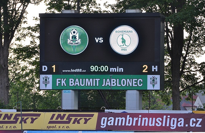 FK Baumit Jablonec - Bohemians Praha 1905 1:2 (1:0)