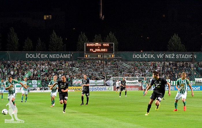 Bohemians Praha 1905 - FK Jablonec 2:0 (0:0)