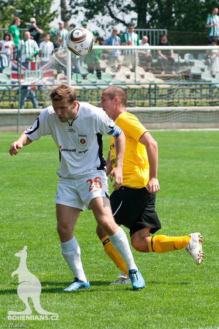 Utkání Bohemians - Rožumberok 0:1 na turnaji v Xaverově 2010.