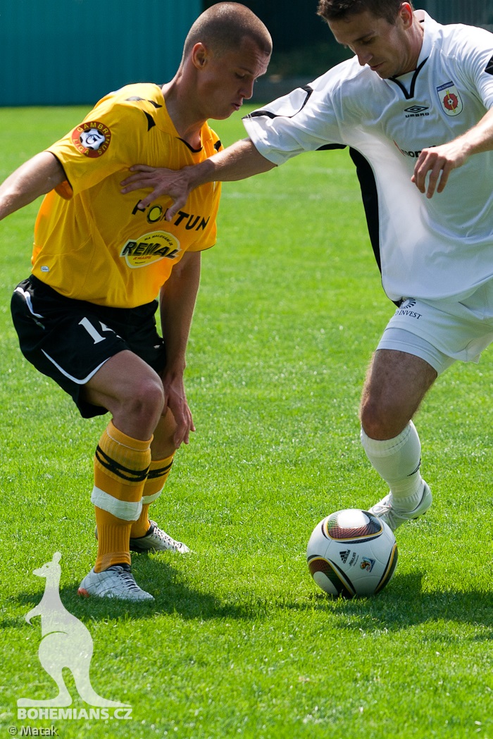 Utkání Bohemians - Rožumberok 0:1 na turnaji v Xaverově 2010.