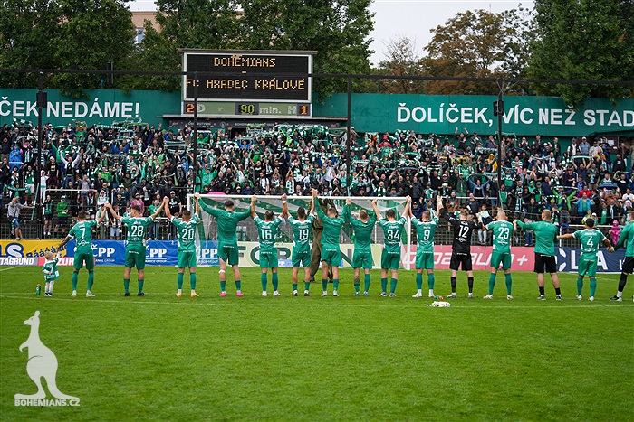 Bohemians - Hradec Králové 2:1 (1:0)