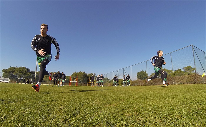 Páteční trénink na soutsředění