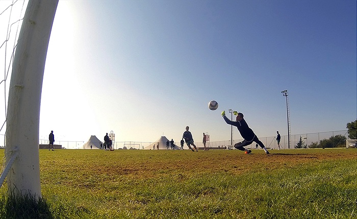 Páteční trénink na soutsředění