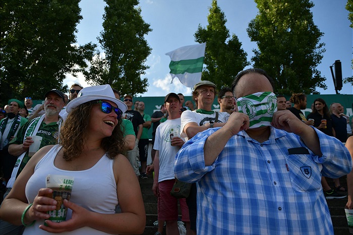 Dění na tribunách: Bohemians - Slovácko