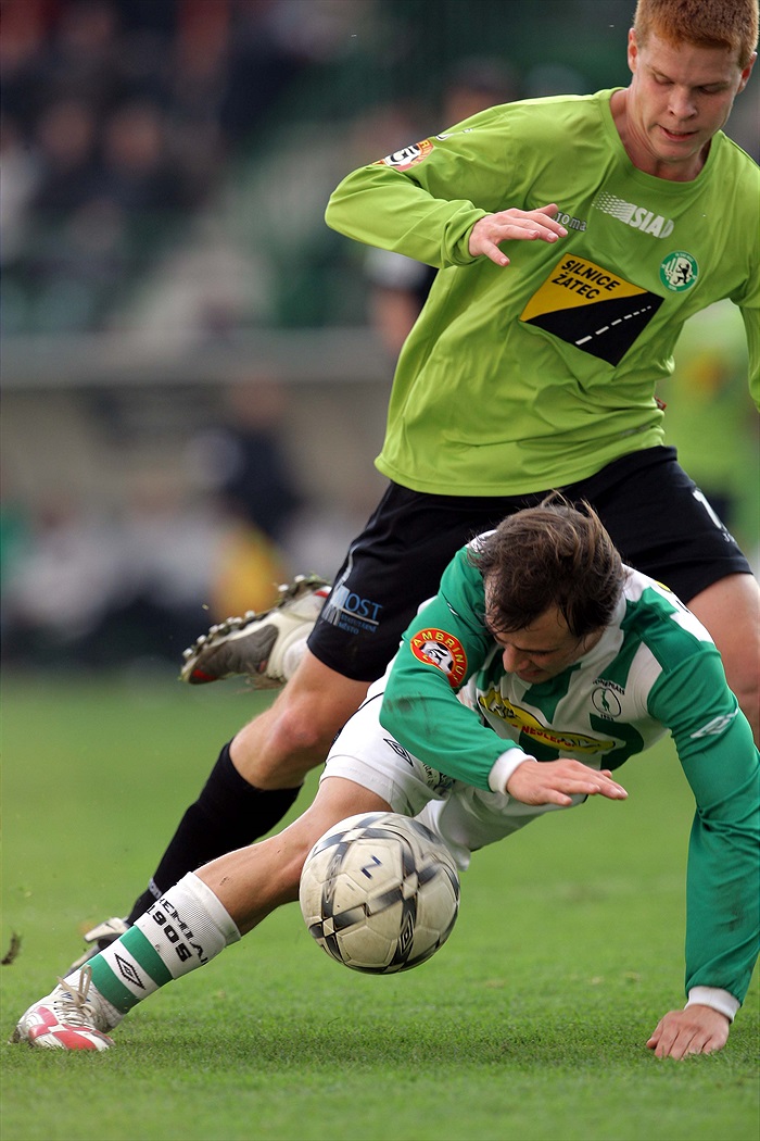 Ivan Hašek v pádu.