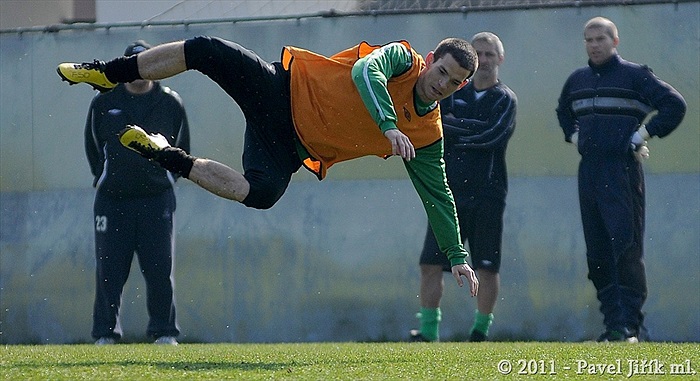 Trénink Bohemians 1905 v Ďolíčku 