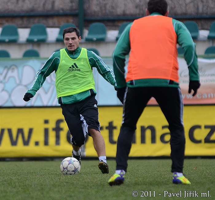 Bohemka se připravuje na utkání s Plzní