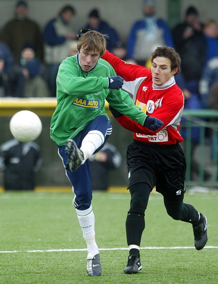 Ivo Táborský pálí na jabloneckou branku